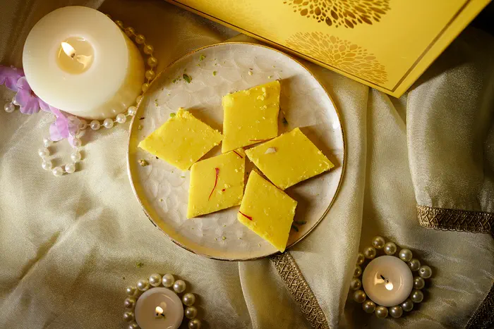 Kesar Khoya Katli