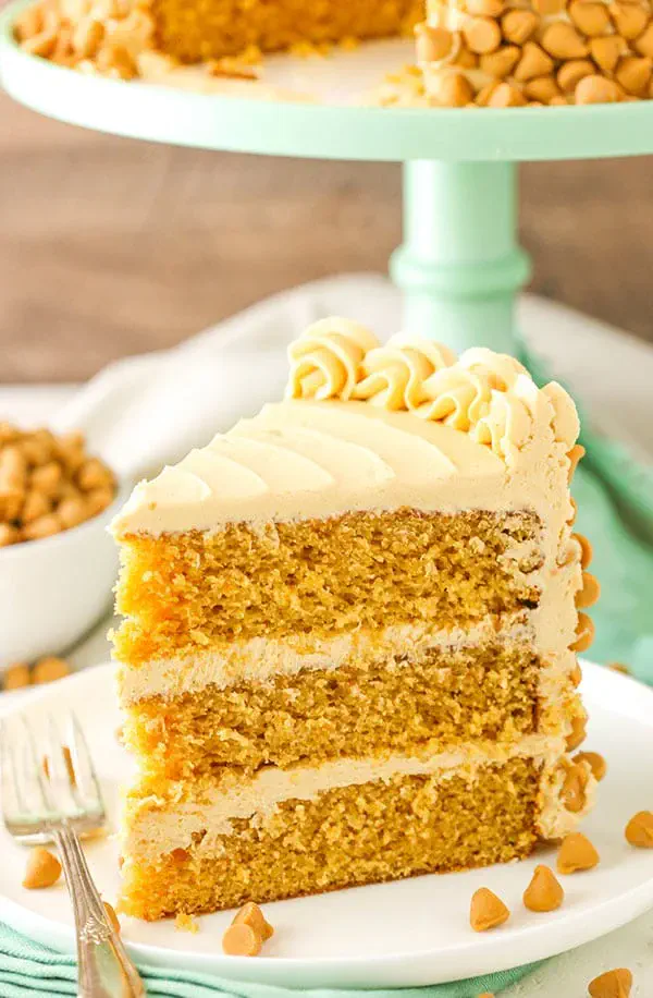 Butterscotch Cake Slice