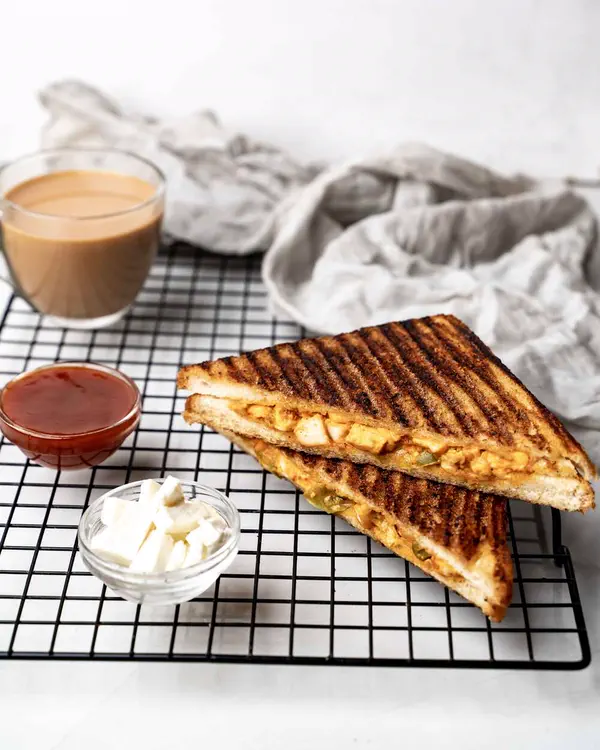 Paneer Tikka Grilled Sandwich